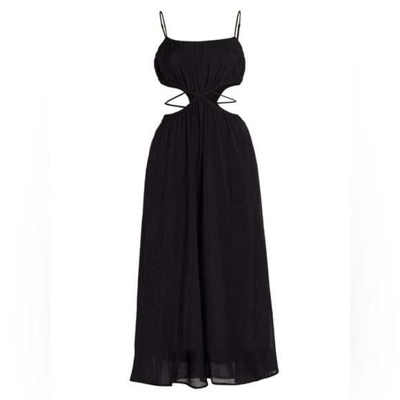 SANGER CUTOUT MAXI DRESS IN BLACK L - Picture 1 of 5